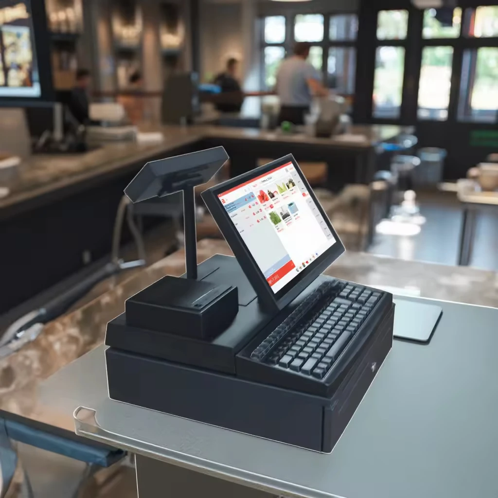 14-Inch Touch Screen POS Cash Register Checkout Counter Cashier Machine for Small Business Use - Image 4