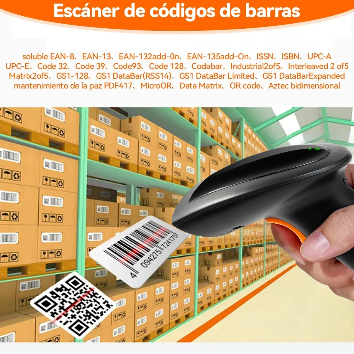 BWHS-25 STD Wireless 2D 1D QR Bar Code 2.4G Wireless Plug&Play New Design High Performance Bar Code Scanner for POS, Retail - Image 3