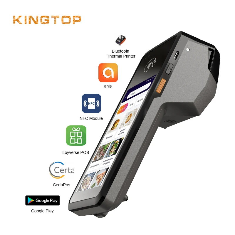 Customizable Mobile Payment Terminal 5 Inch Android POS with QR Bluetooth NFC Free SDK for Retail Business Solution - Image 2