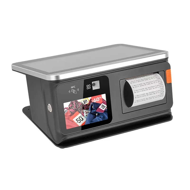 Supermarket Cash Payment Machine 11.6 IPS Touch Screen POS System 2D Barcode Reader NFC USB Thermal Printer 25000mAh Battery