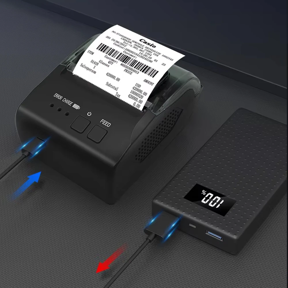 Blue Tooth Receipt Printer Portable 58mm Mini Thermal Pos Printer Compatible with Android/Windows Phone Shop Mini Impresora - Image 6
