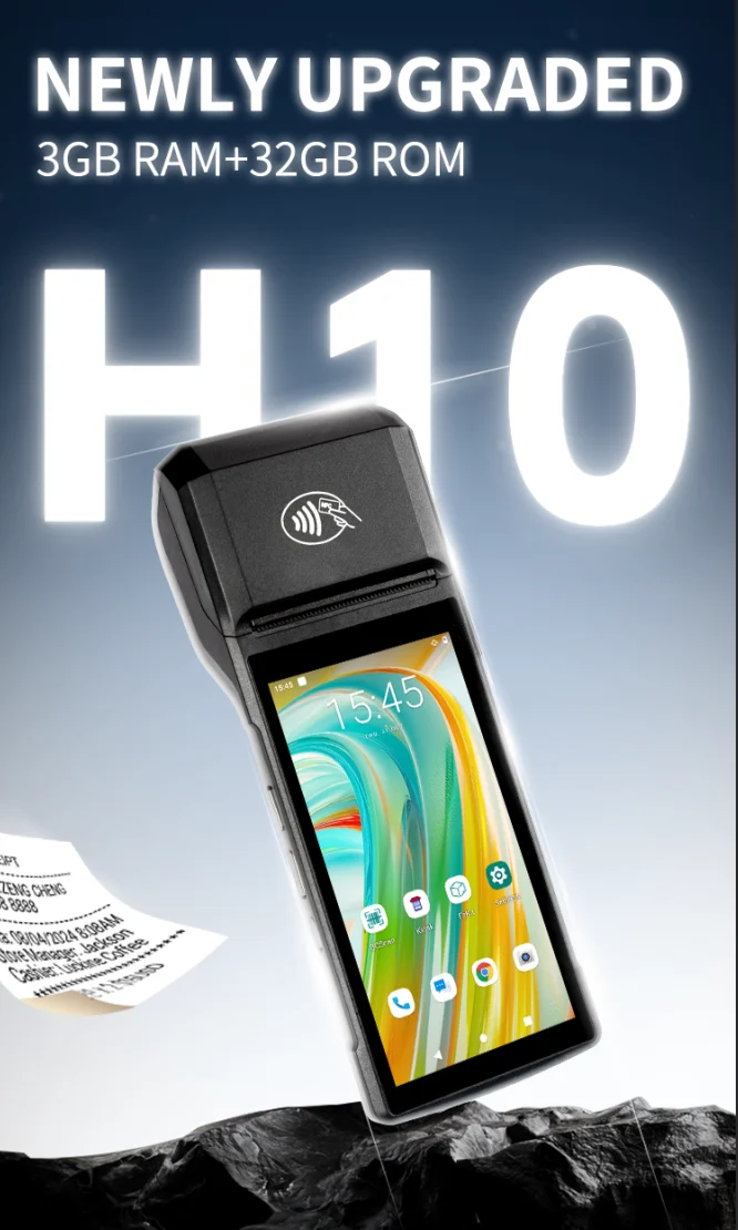 H10 H10S H10P Factory Android Mobile Pos Terminal Manufactures Handheld Touch Screen Nfc Pos Systems Pos - Image 4