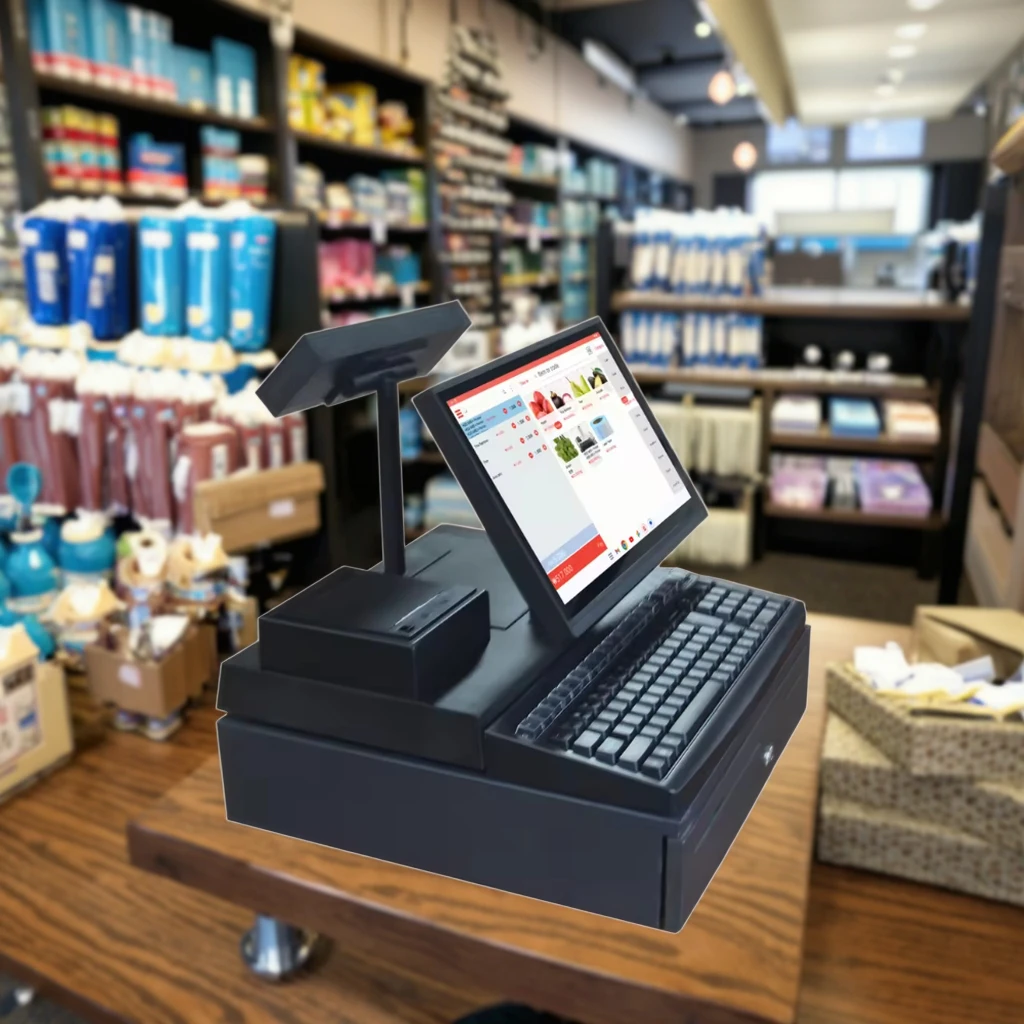 14-Inch Touch Screen POS Cash Register Checkout Counter Cashier Machine for Small Business Use - Image 5