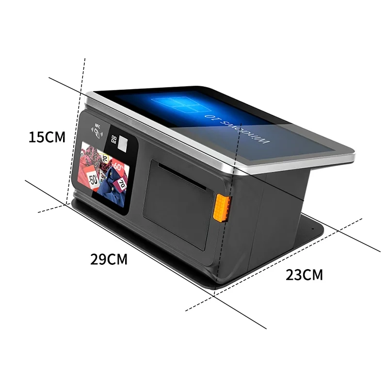 Supermarket Cash Payment Machine 11.6 IPS Touch Screen POS System 2D Barcode Reader NFC USB Thermal Printer 25000mAh Battery - Image 2
