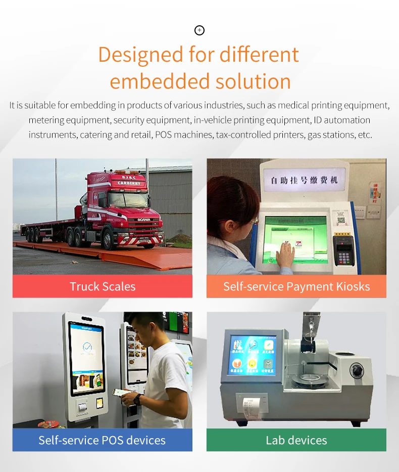 EM5824H 58mm Embedded Thermal Receipt Printing Module for POS Supports Secondary Development SDK ESC Print Command - Image 3