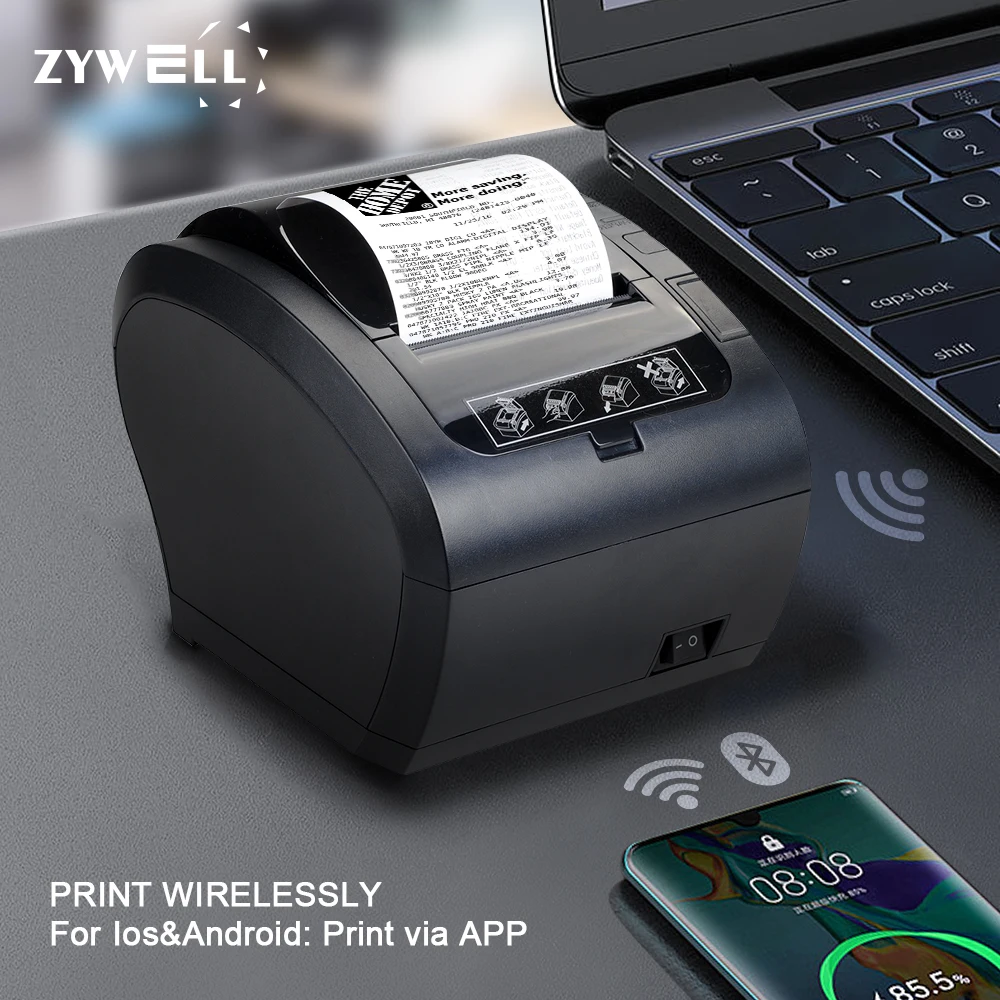 Restaurant Bill Printer Wireless Connect bluetooth Printer Supermarket Billing Pos 80mm Printer