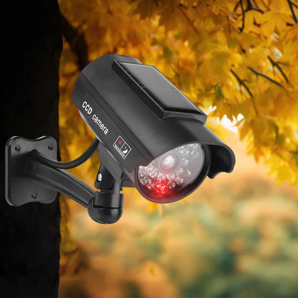 Dummy Imitation Camera with Flashing Red LED Light Fake CCTV Security Camera Theft Deterrent CCTV Cam Indoor Or Outdoor Use - Image 3