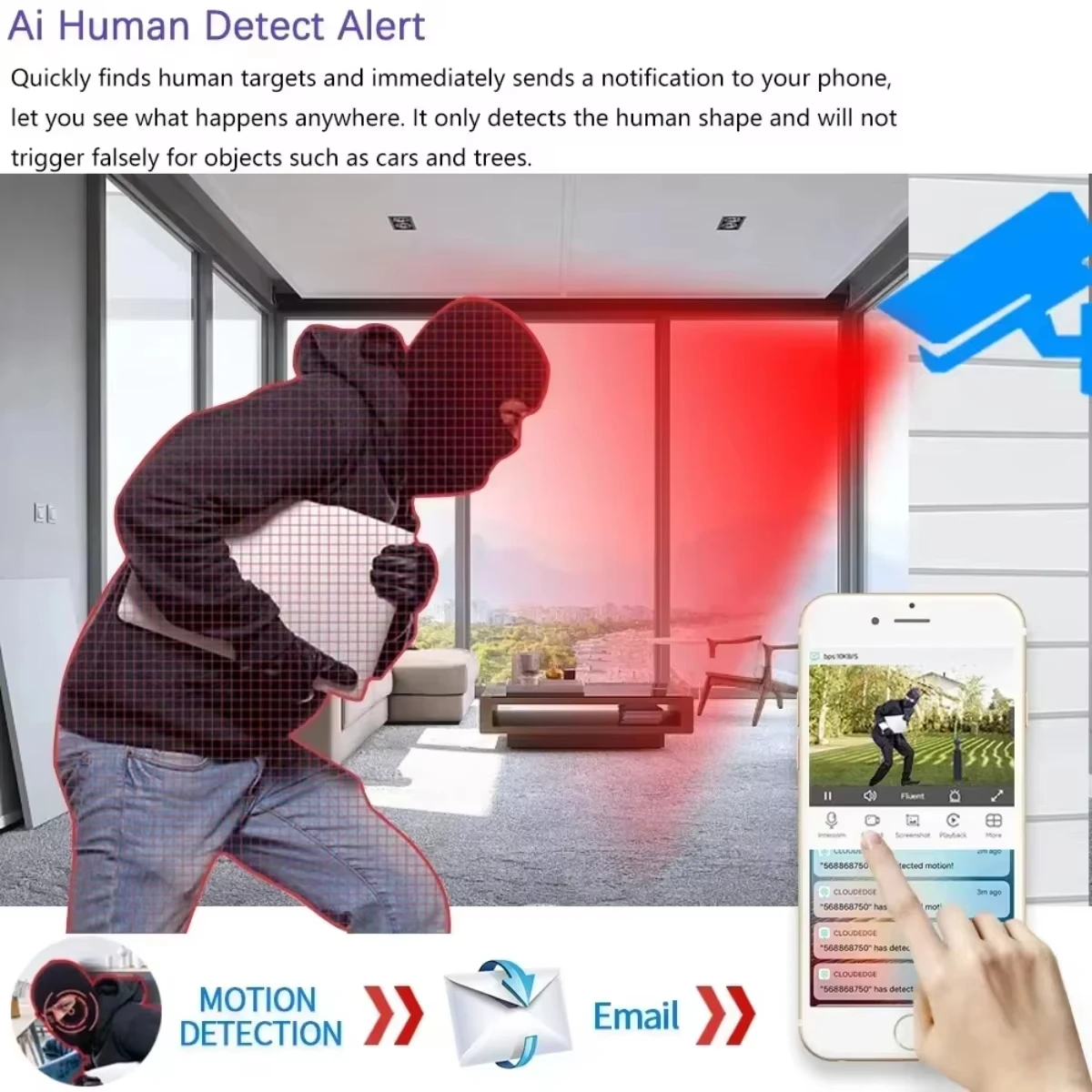 4K 8MP AHD Cameras CCTV Face Detection Security Surveillance 3.6mm Outdoor indoor Waterproof Infrared Night Vision Home Monitor - Image 5