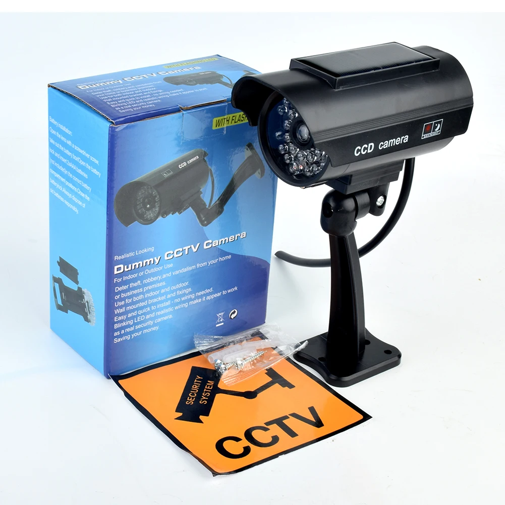 Dummy Imitation Camera with Flashing Red LED Light Fake CCTV Security Camera Theft Deterrent CCTV Cam Indoor Or Outdoor Use - Image 13