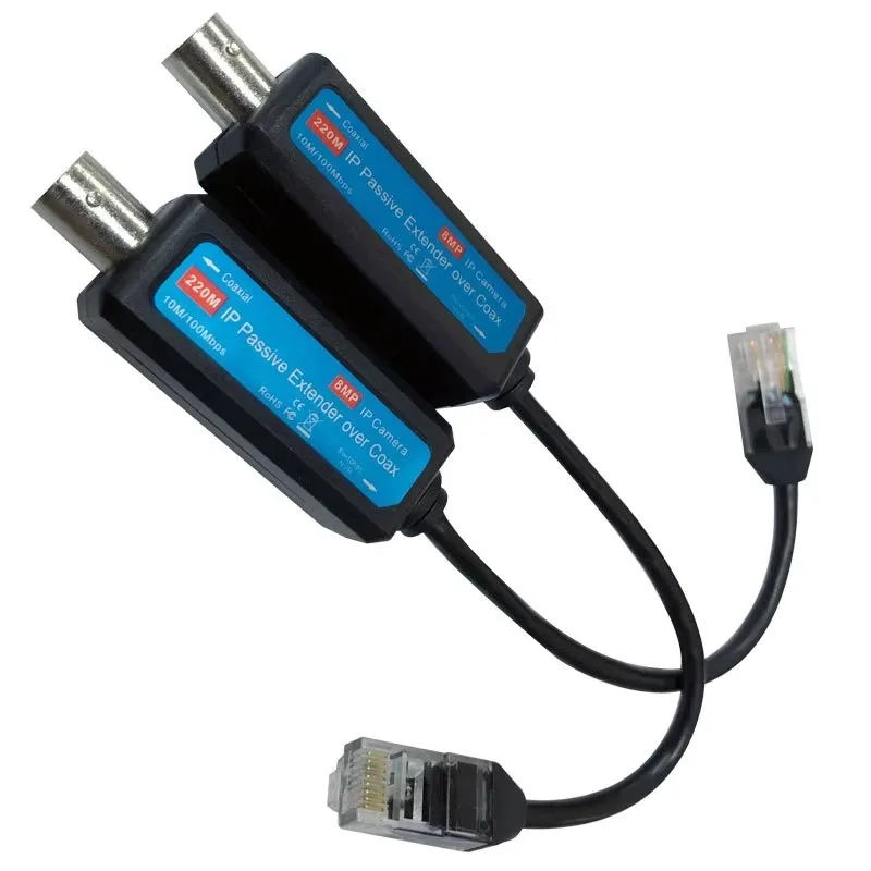 ESCAM 1-CH Passive IP Extender over Coax Transmit IP Camera signal over Existing Coaxial Cable at 100Mbps - Image 3