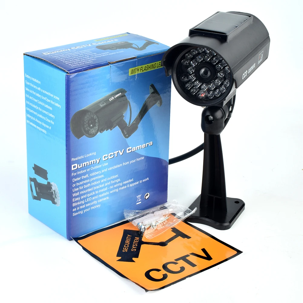 Dummy Imitation Camera with Flashing Red LED Light Fake CCTV Security Camera Theft Deterrent CCTV Cam Indoor Or Outdoor Use - Image 14