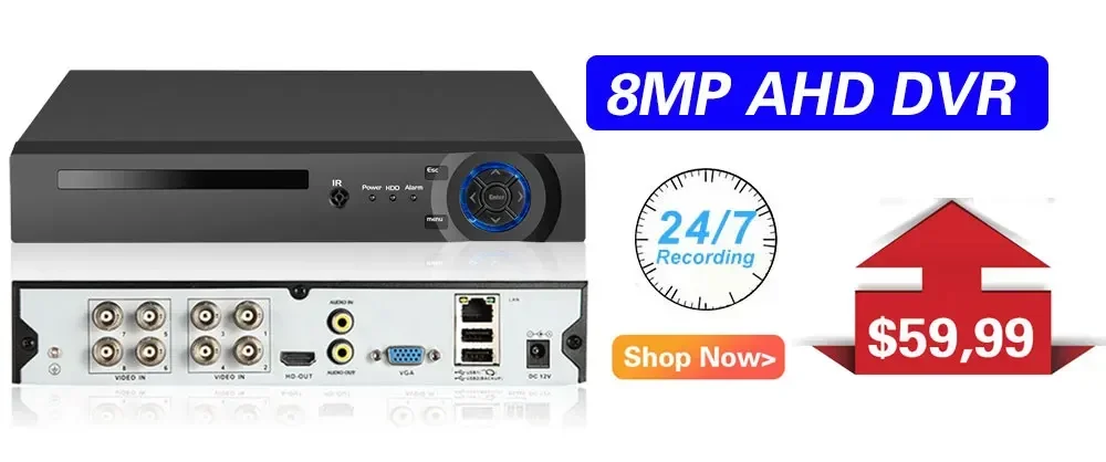 4K 8MP AHD Cameras CCTV Face Detection Security Surveillance 3.6mm Outdoor indoor Waterproof Infrared Night Vision Home Monitor - Image 13