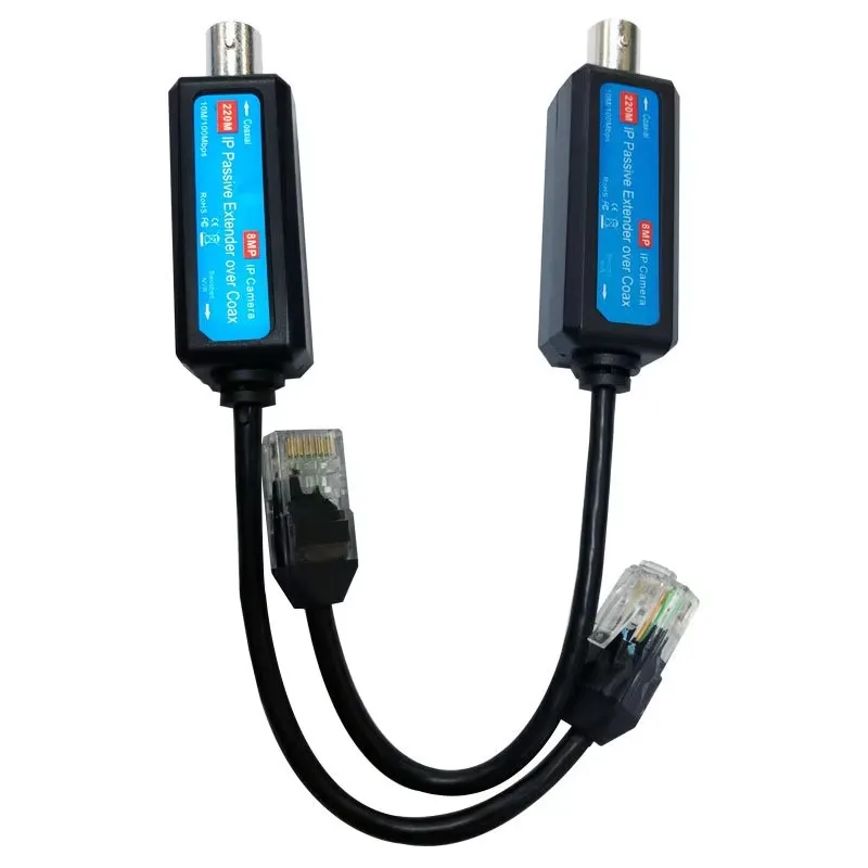 ESCAM 1-CH Passive IP Extender over Coax Transmit IP Camera signal over Existing Coaxial Cable at 100Mbps - Image 4