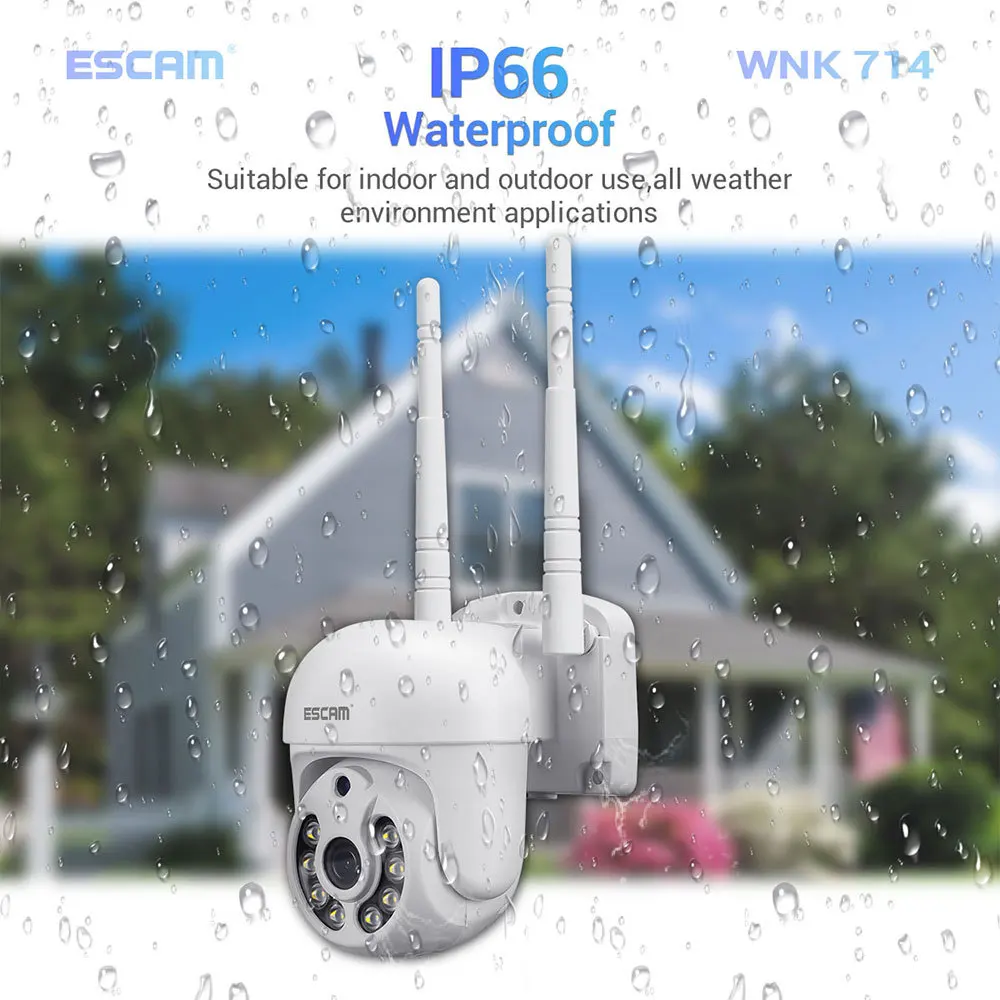 ESCAM H.265 3MP HD Wireless CCTV System Two Way Audio Waterproof PTZ WIFI IP Security Camera 8CH P2P NVR Video Surveillance Kit - Image 5