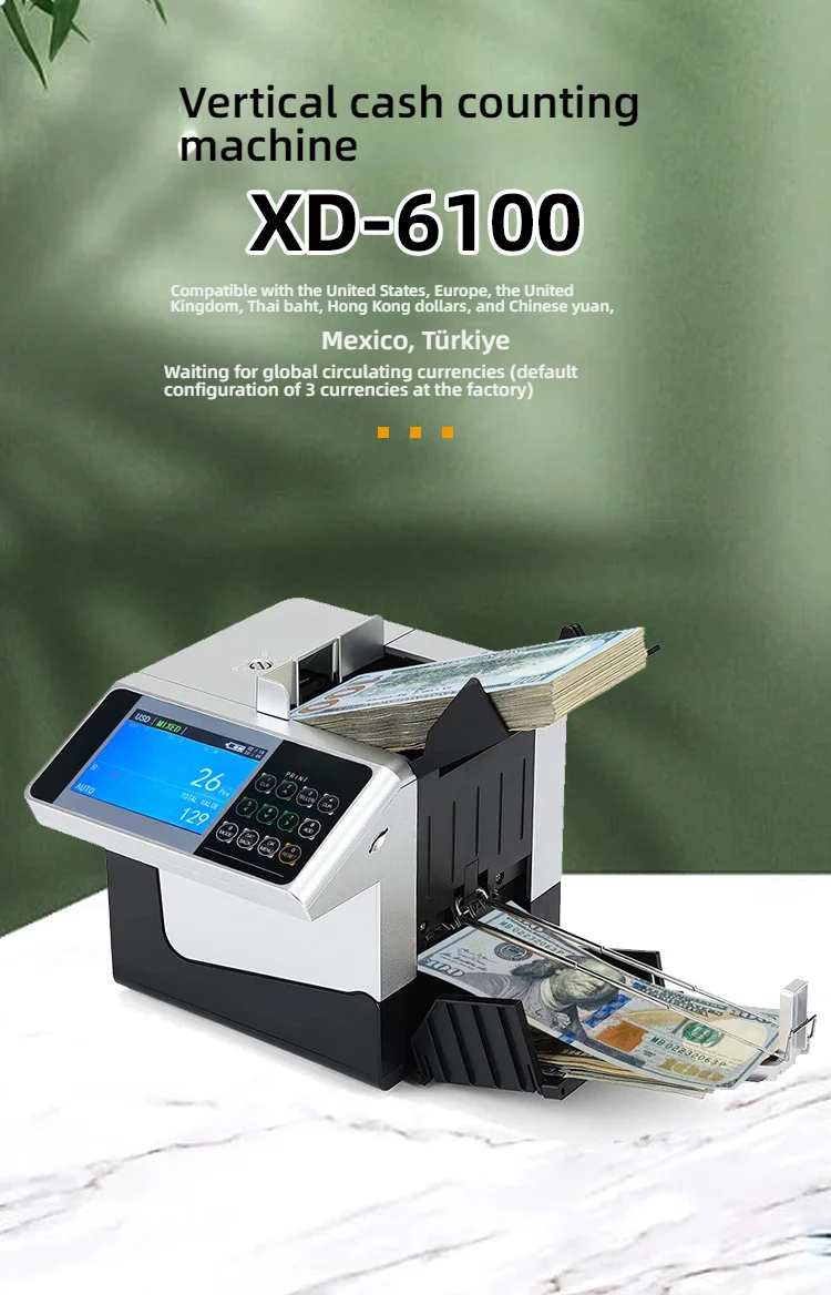 Rechargeable Money Counter Machine with LCD Display | 2,260 Bills per Minute, Mix/Sort/Count, Cash Counter Bill Counter Machine - Image 7