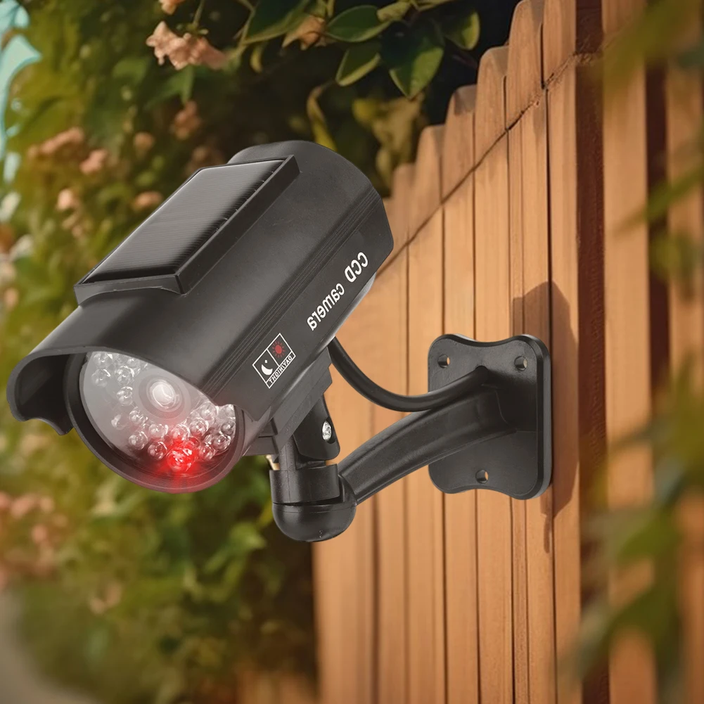 Dummy Imitation Camera with Flashing Red LED Light Fake CCTV Security Camera Theft Deterrent CCTV Cam Indoor Or Outdoor Use - Image 2