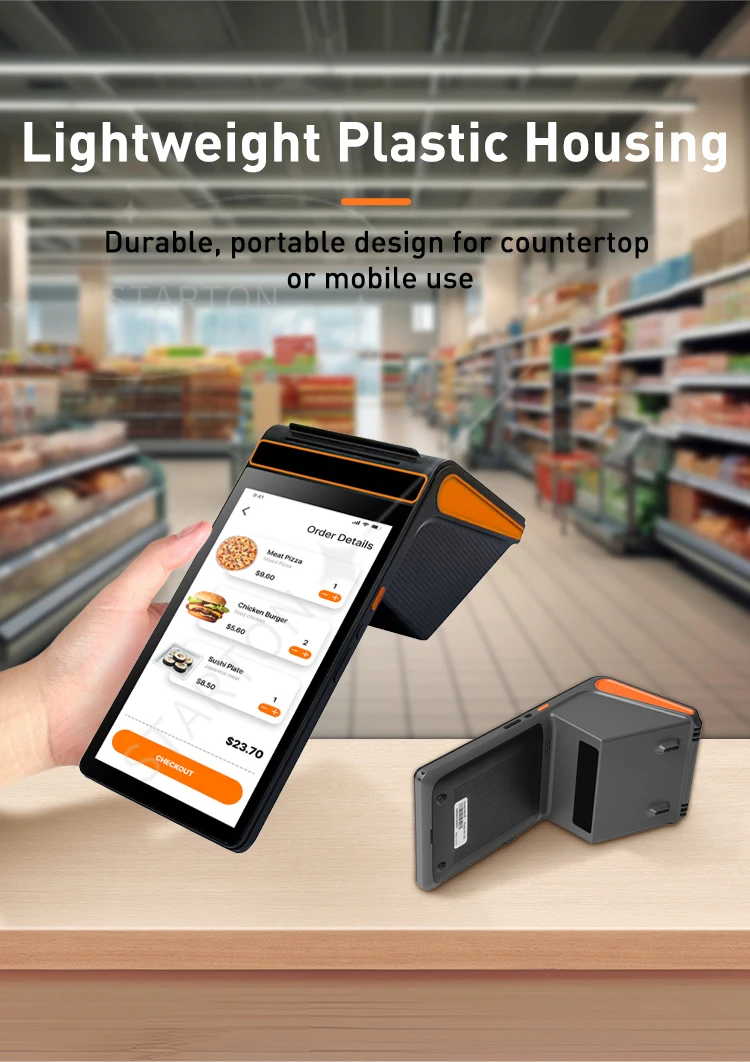 Hanbu 8 Inch POS CASHIER Touch Screen Android 12/13 Pos Systems All in One Handheld POS Terminal - Image 12